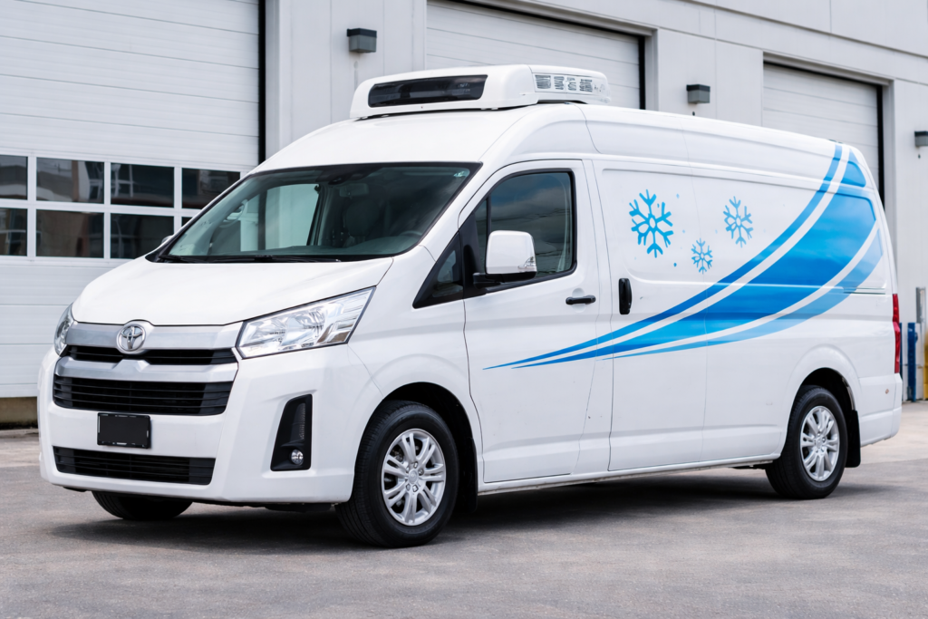 Toyota Hiace chiller van for rent in Dubai